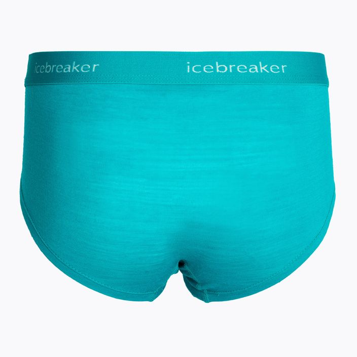 Icebreaker women's thermal boxer shorts Sprite hot flux green 2