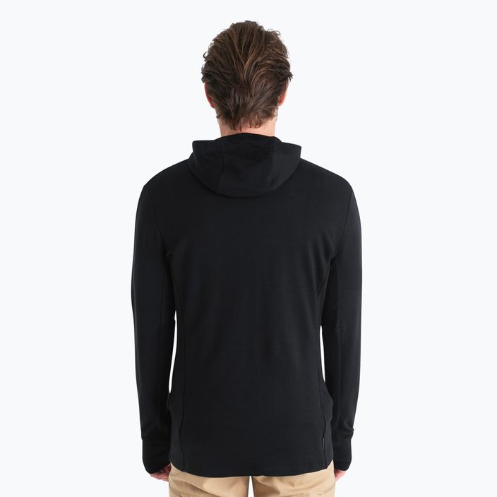 Men's Icebreaker Merino 260 Quantum IV Zip Hoodie black 3