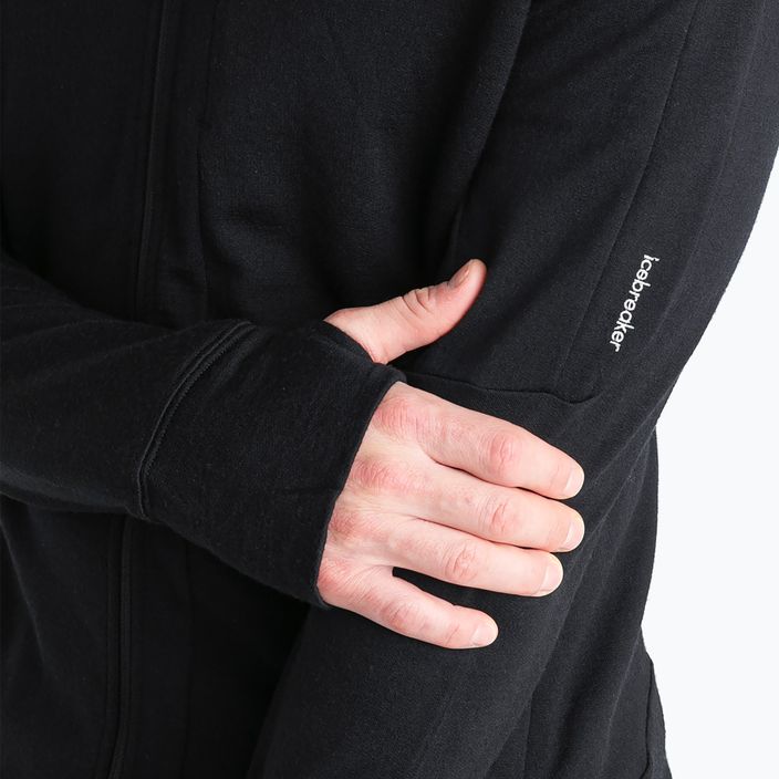 Men's Icebreaker Merino 260 Quantum IV Zip Hoodie black 5