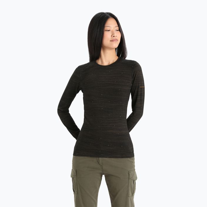 Women's thermal T-shirt icebreaker 200 Oasis black IB0A56HX5941