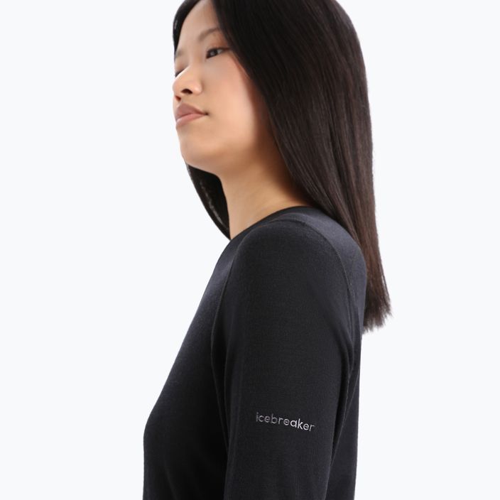 Women's thermal T-shirt icebreaker 200 Oasis black IB0A56I10011 4