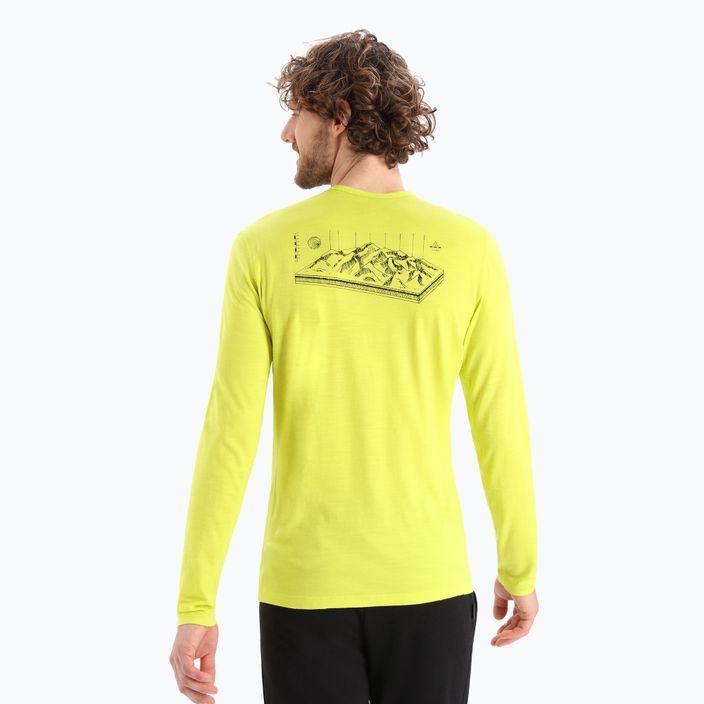 Men's thermal T-shirt icebreaker 200 Oasis yellow IB0A56KG5651 3
