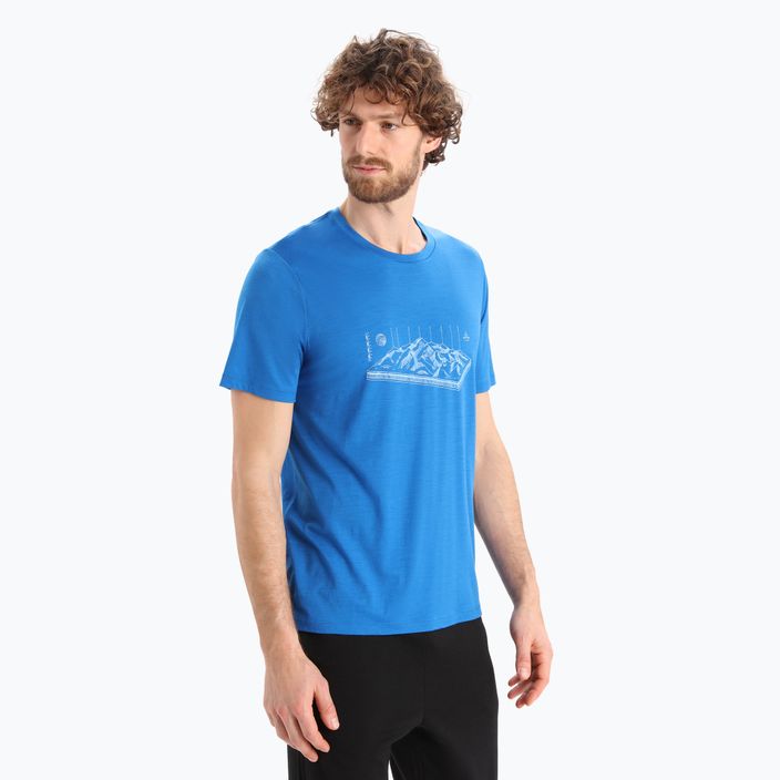Men's Icebreaker Tech Lite II trekking shirt blue IB0A56IK5801