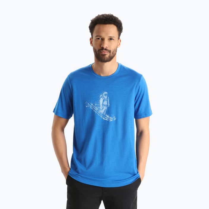 Men's Icebreaker Tech Lite II trekking shirt blue IB0A56IM5801