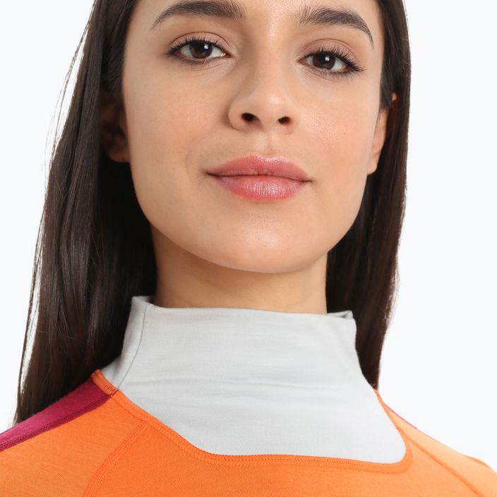 Women's thermal T-shirt icebreaker 200 Sonebula orange IB0A59JU5641 4