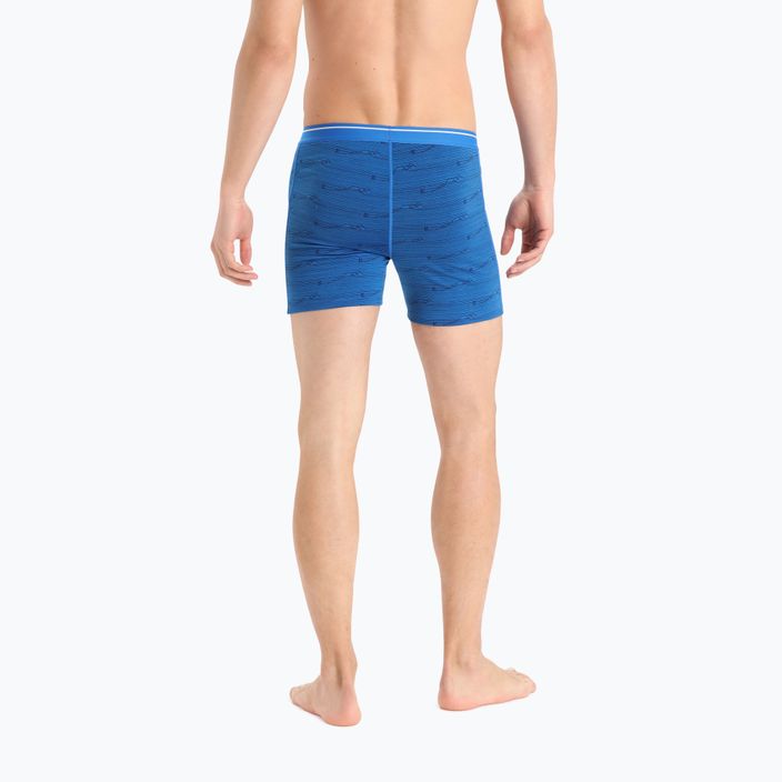 Men's thermal boxer shorts icebreaker Anatomica lazurite/midnghtnvy/aop 3