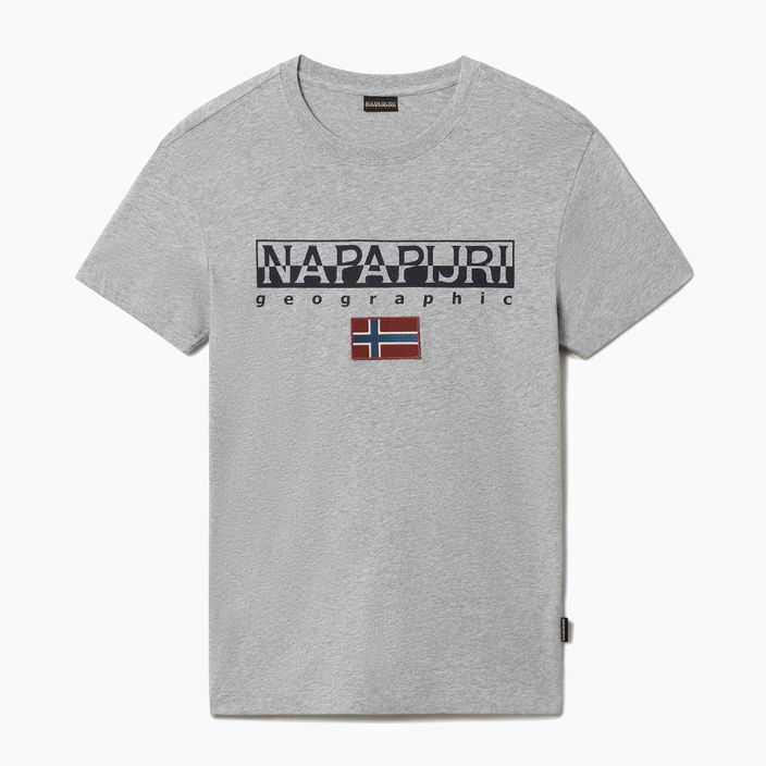 Men's Napapijri NP0A4GDQ gris T-shirt 4
