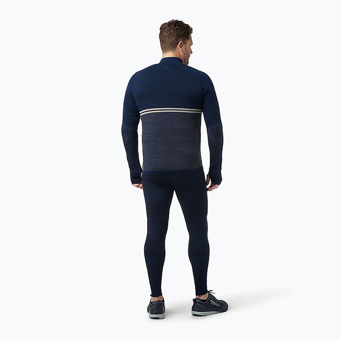 Men's Smartwool Intraknit Merino Tech 1/4 Zip thermal sweatshirt navy blue SW016670092 7