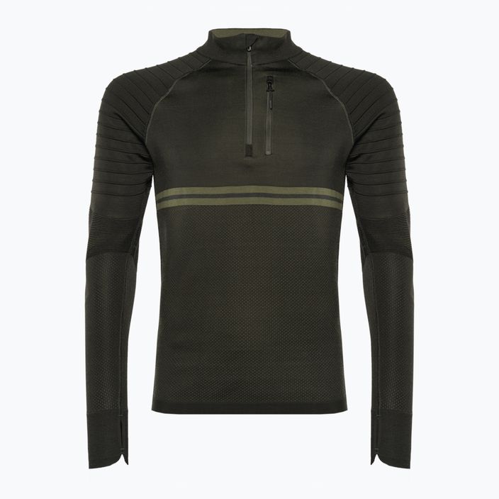 Men's Smartwool Intraknit Merino Tech 1/4 Zip thermal sweatshirt grey SW016670K15