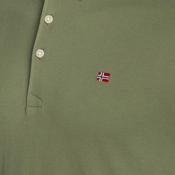 Men's Napapijri Ealis green lichen polo shirt 7