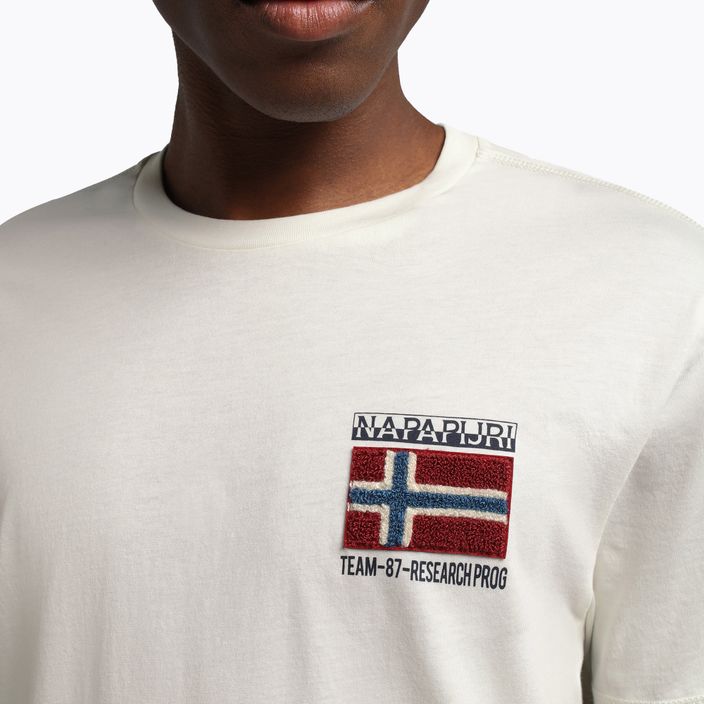 Men's Napapijri NP0A4GBR blanco t-shirt 3
