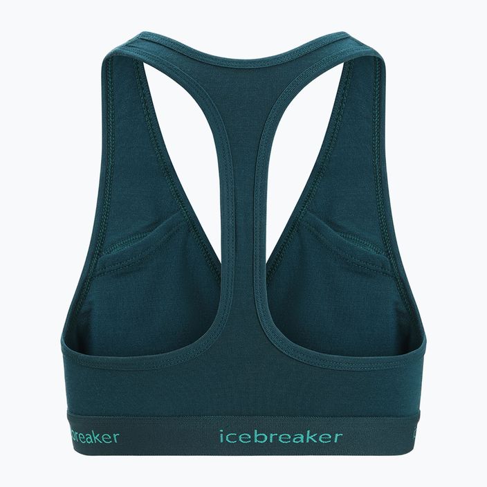 Icebreaker Sprite Racerback thermal bra green 103020 7