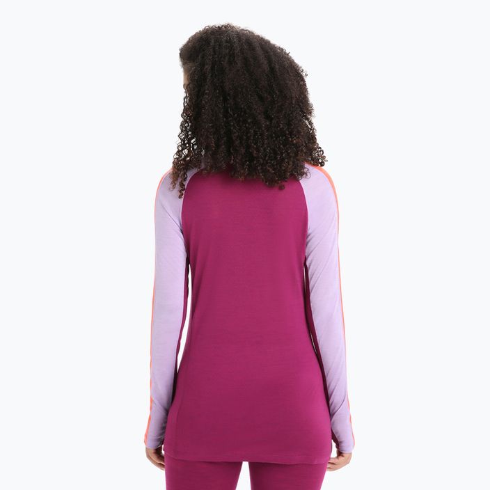 Women's thermal t-shirt icebreaker 125 Zoneknit Crewe purple IB0A56H48231 3