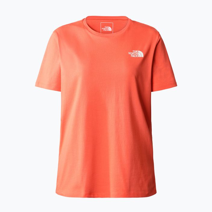 Women's trekking t-shirt The North Face Foundation Graphic orange NF0A55B2LV31 5