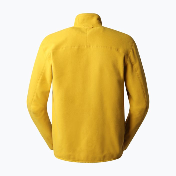 Men's fleece sweatshirt The North Face 100 Glacier FZ yellow NF0A5IHQH9D1 2