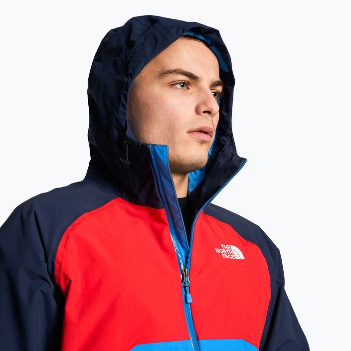 Men's rain jacket The North Face Stratos navy blue and red NF00CMH9IM51 3