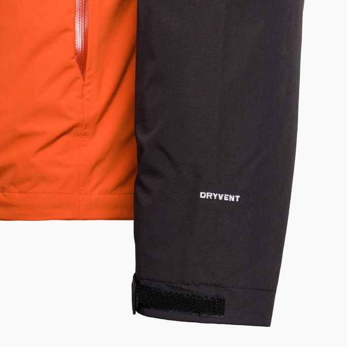 Men's rain jacket The North Face Stratos black-orange-red NF00CMH9IMV1 3