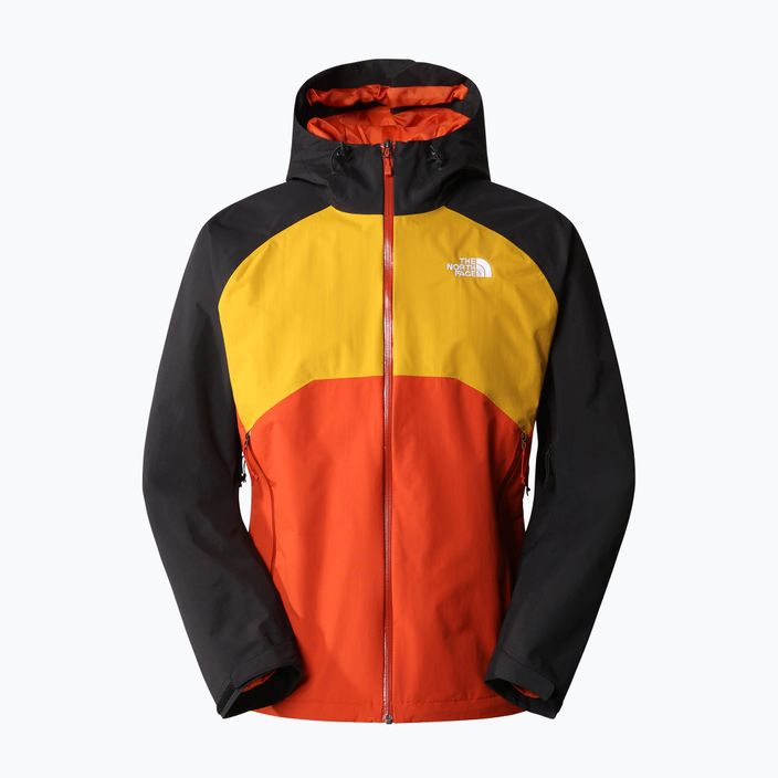 Men's rain jacket The North Face Stratos black-orange-red NF00CMH9IMV1 5