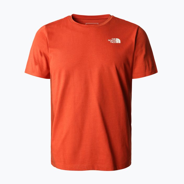 Men's trekking t-shirt The North Face Foundation Graphic orange NF0A55EFLV41
