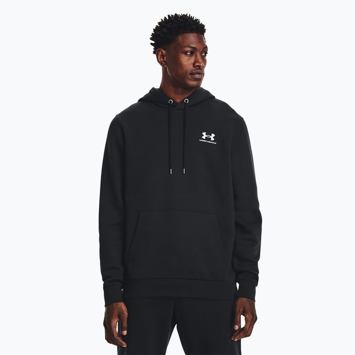 Men's Under Armour Essential Fleece Hoodie black/white