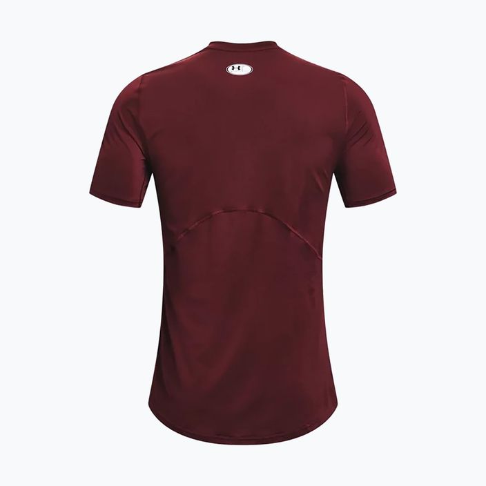 Men's Under Armour HeatGear Armour Fitted training t-shirt maroon 1361683 2