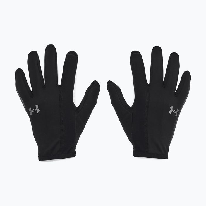 Men's Under Armour Storm Run Liner black/black reflective running gloves 6