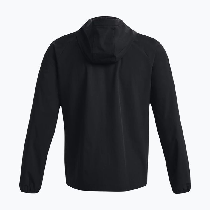 Men's Under Armour Stretch Woven Windbreaker training jacket black 1377171 6