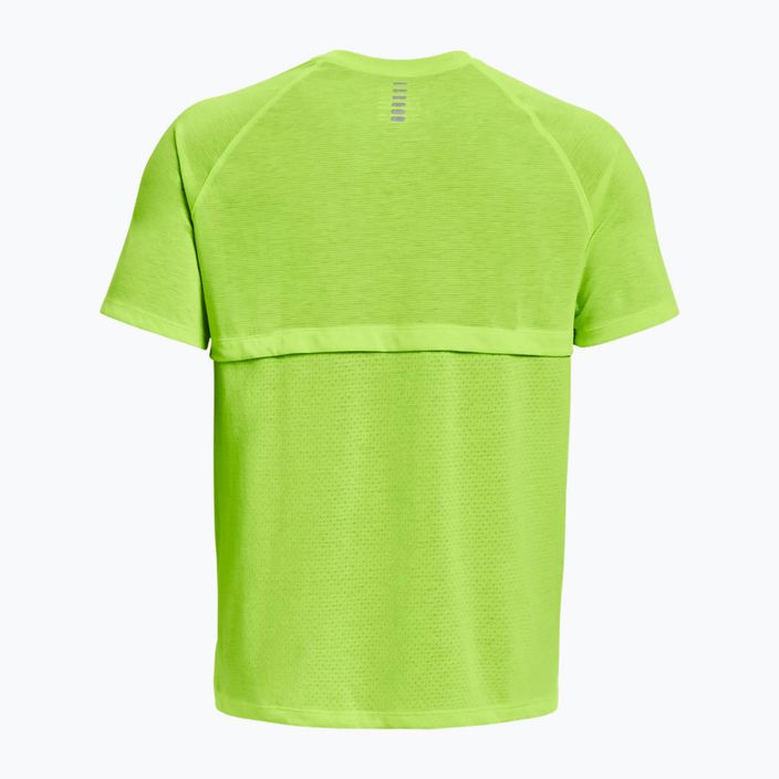 Under Armour Streaker men's running shirt lime green 1361469-369 2