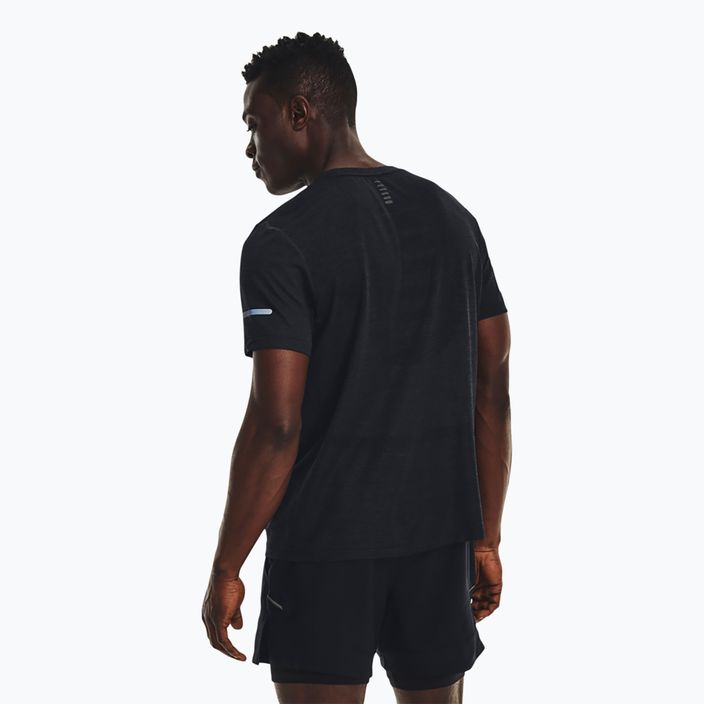 Men's Under Armour Seamless Stride running shirt black/reflective 3