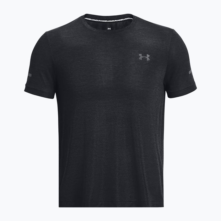 Men's Under Armour Seamless Stride running shirt black/reflective 5