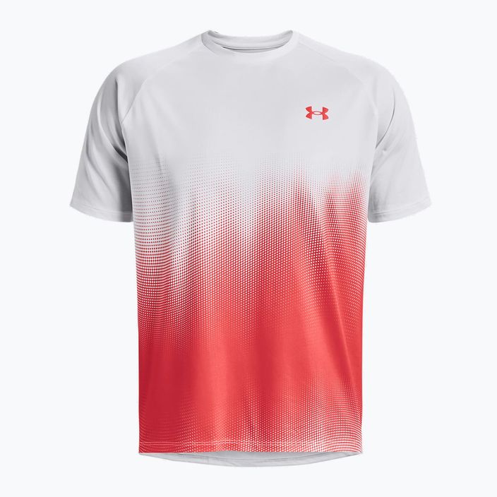 Under Armour Tech Fade men's training T-shirt red and white 1377053