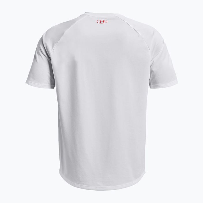Under Armour Tech Fade men's training T-shirt red and white 1377053 2