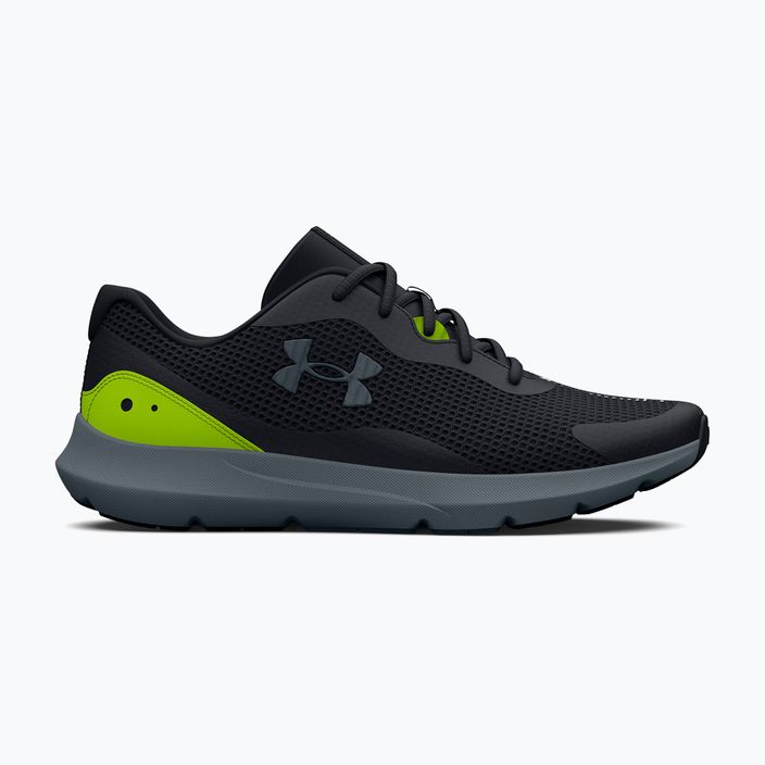 Under Armour Surge 3 men's running shoes black-green 3024883 10