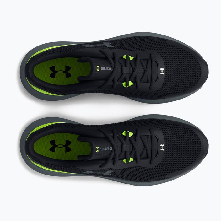 Under Armour Surge 3 men's running shoes black-green 3024883 12