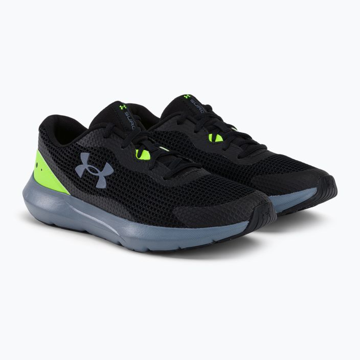 Under Armour Surge 3 men's running shoes black-green 3024883 4