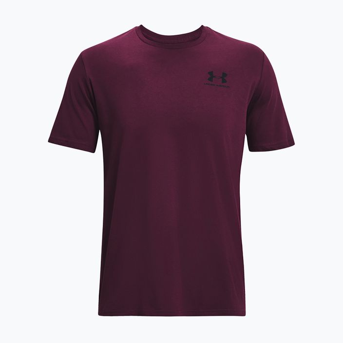 Men's Under Armour Sportstyle Left Chest t-shirt purple stone/black 5