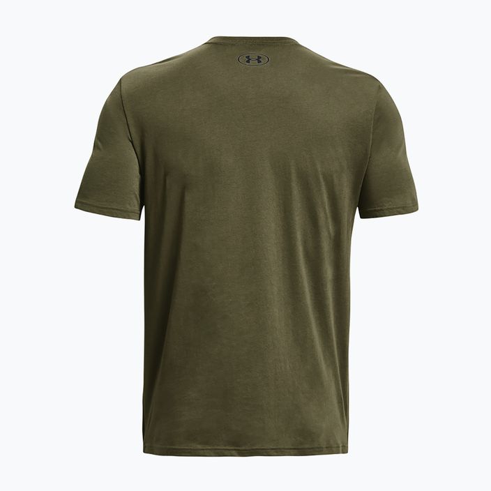 Men's Under Armour Sportstyle Left Chest t-shirt marine green/black 5