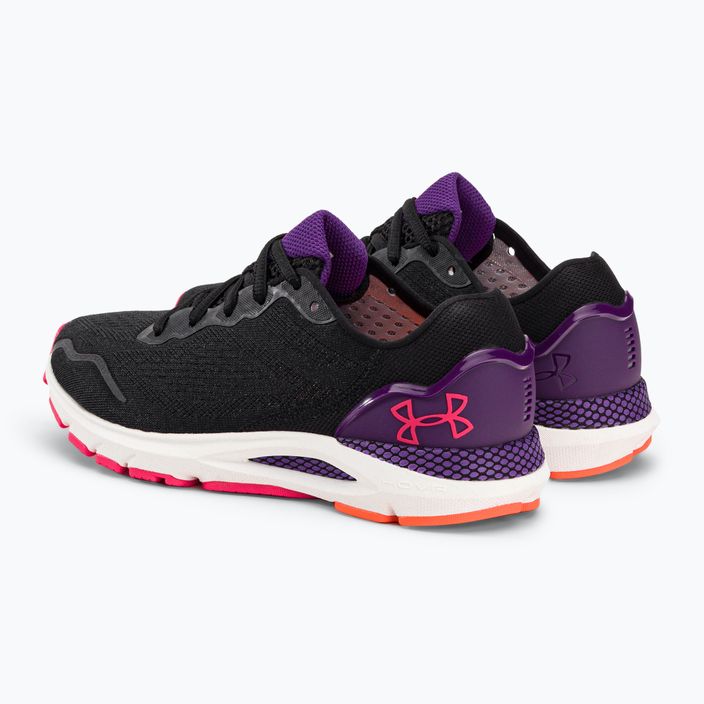 Under Armour women's running shoes Hovr Sonic 6 black / galaxy purple / pink shock 3026128 3