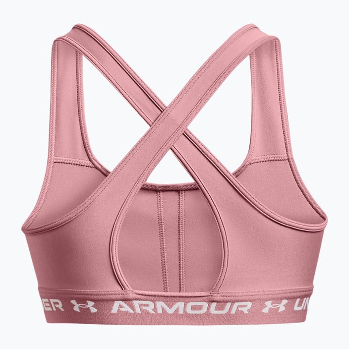 Under Armour Crossback Mid fitness bra pink 1361034-697 2