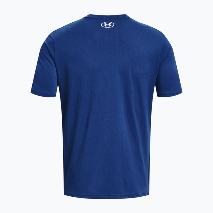 Men's Under Armour Sportstyle Logo SS training t-shirt blue 1329590-471 2