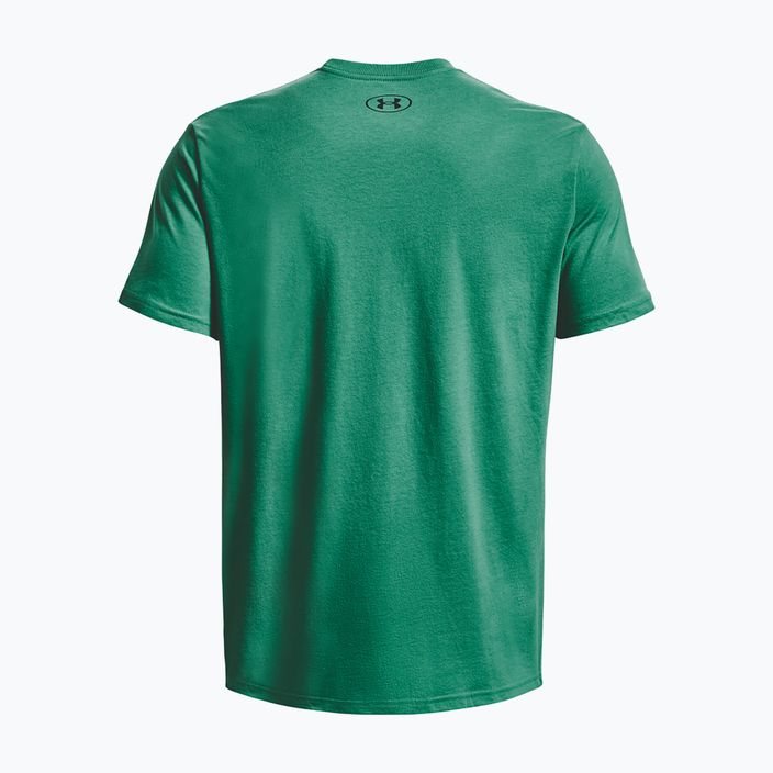 Men's Under Armour Sportstyle Left Chest birdie green/black t-shirt 2