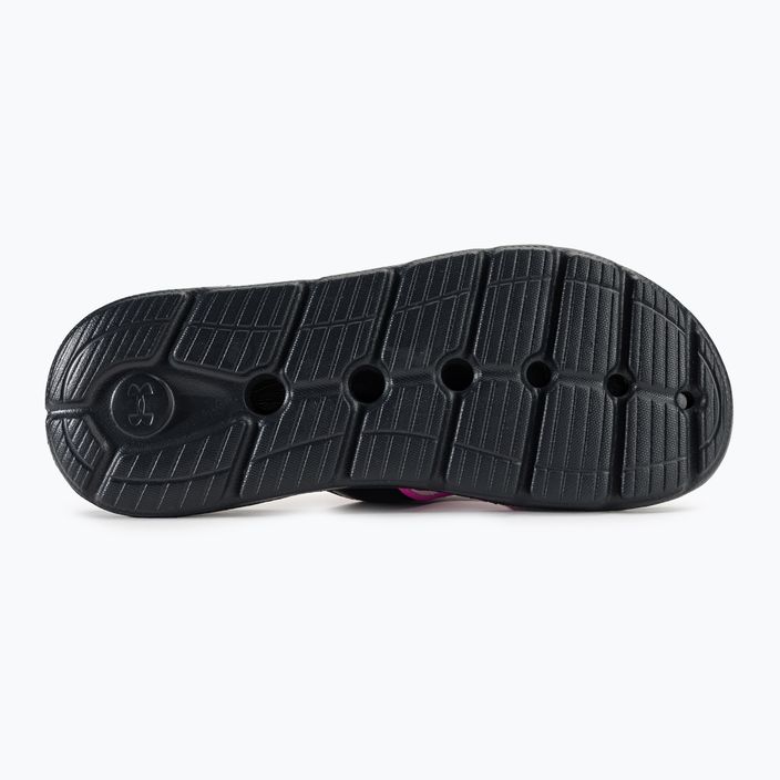 Under Armour Ignite 7 SL women's slides black/black/rebel pink 5