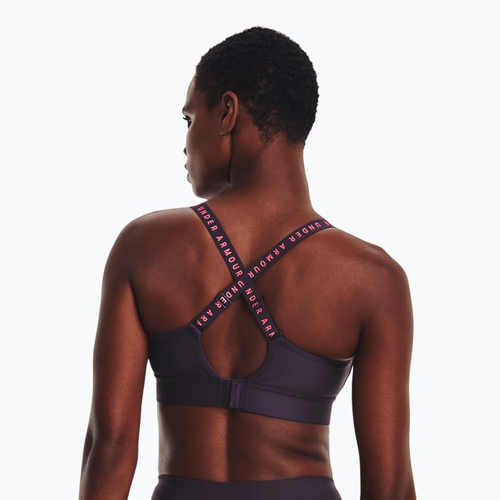 Under Armour Infinity Covered Mid purple fitness bra 1363353-541 2