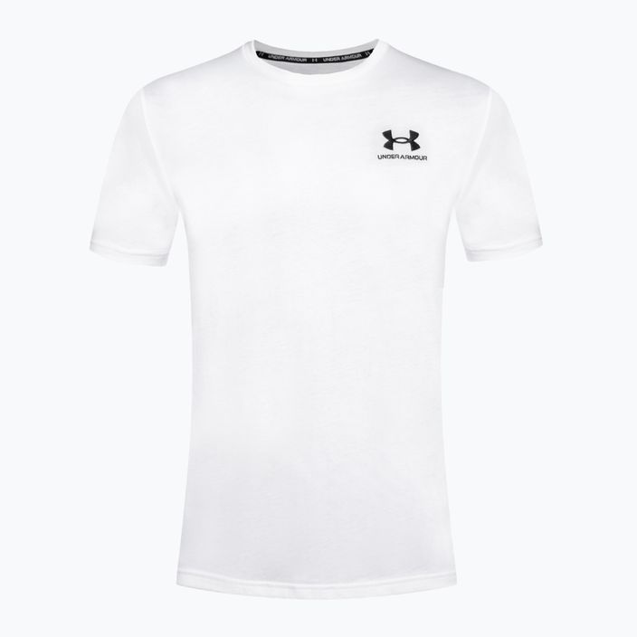 Men's Under Armour Logo Emb Heavyweight T-shirt white/black 4