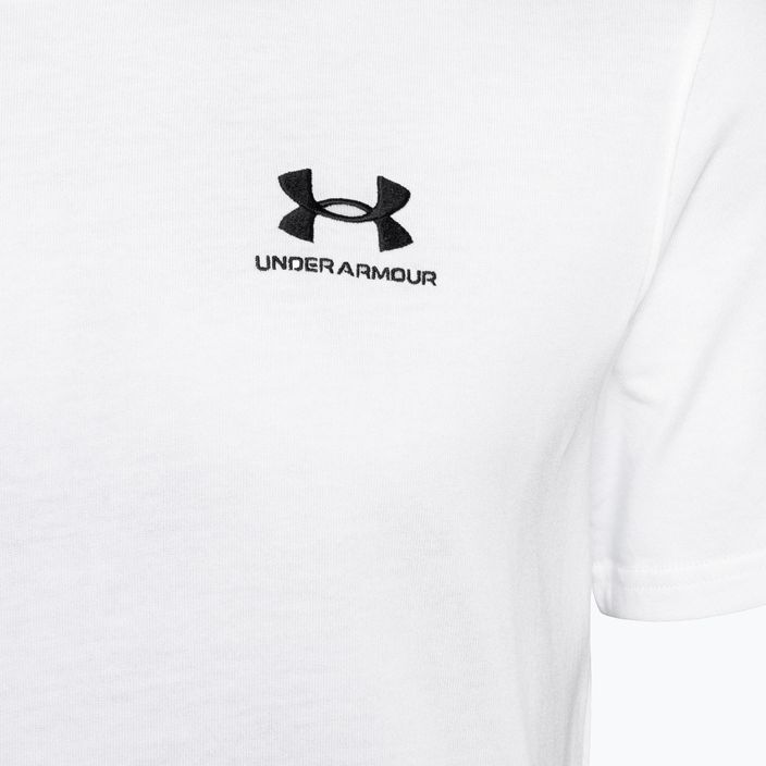 Men's Under Armour Logo Emb Heavyweight T-shirt white/black 6