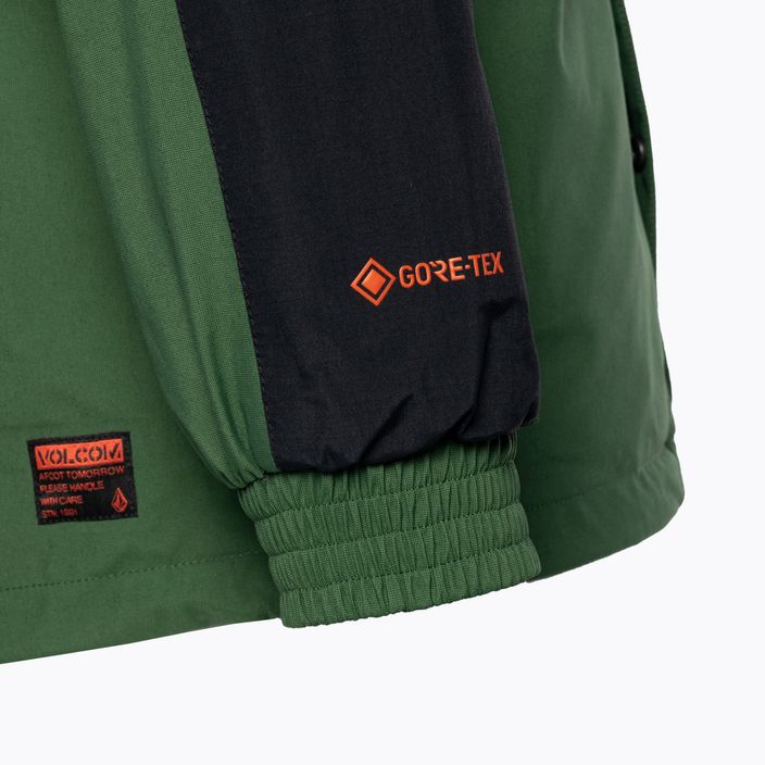 Men's Volcom Longo Gore-Tex snowboard jacket green G0652306 5