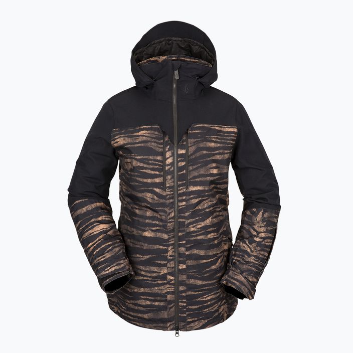 Women's snowboard jacket Volcom Shelter 3D Stretch black-brown H0452210 8