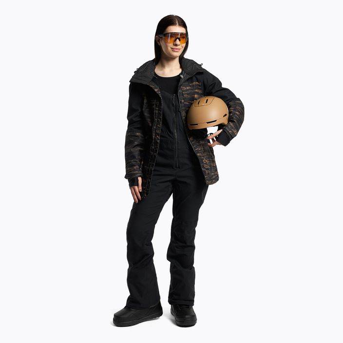 Women's snowboard jacket Volcom Shelter 3D Stretch black-brown H0452210 2