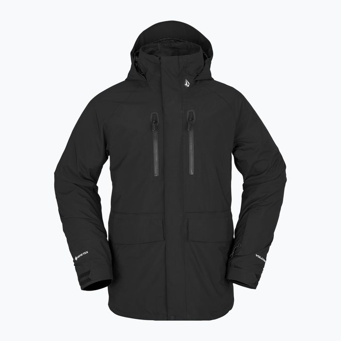 Men's Volcom Stone Stretch Gore-Tex snowboard jacket black G0652303