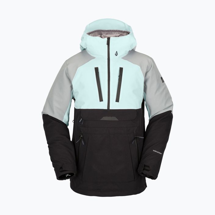 Men's Volcom Brighton Pullover snowboard jacket black-blue G0652315
